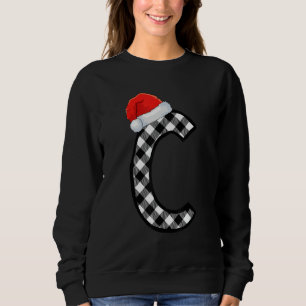 Camiseta Xadrez Xmas - Letra Maiúscula C Papais noeis - Nat