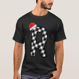 Camiseta Xadrez Xmas - Letra Maiúscula R Papais noeis - Nat
