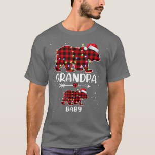 Camiseta Xadrez Xmas Urso Vovô Bebê Gravidez Polar Annou