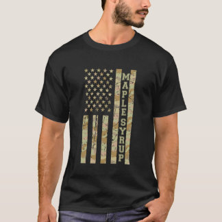 Camiseta Xarope De Bordo Amante De Comida Engraçado Camufla