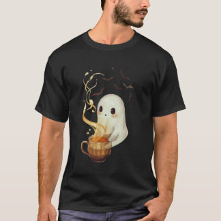 Camiseta Xarope de Café com Leite de Abobrinha de Fantasma 