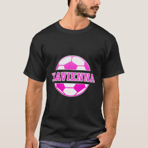 Camiseta Xavienna Name Girls Soccer Play Futebol Sports Fa