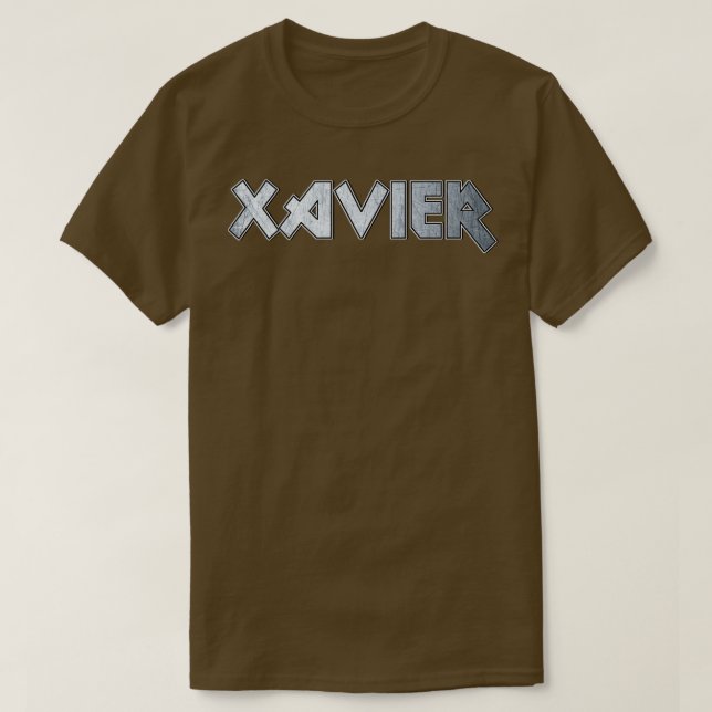Camiseta Xavier de metal pesado (Frente do Design)