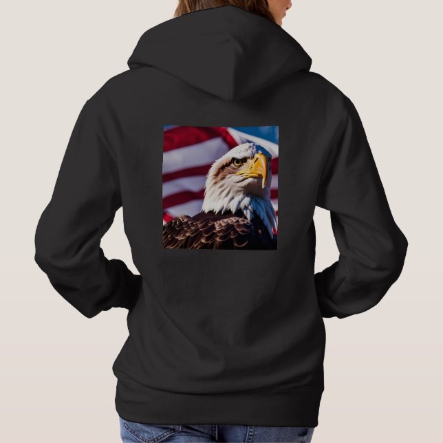 Camiseta Xen Bald Eagle Hoodie (Verso)