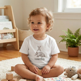 Camiseta Xenarthra Tatu: Alfabeto Científico Educacional