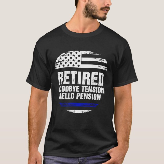 Camiseta Xerife da Polícia de Retirada Funny (Frente)