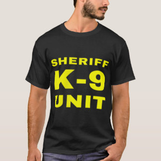 Camiseta Xerife K-9 Unidade Frente e Impressão Traseiro K9
