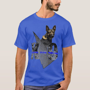 Camiseta Xerife Policial Belga Malinois Dog