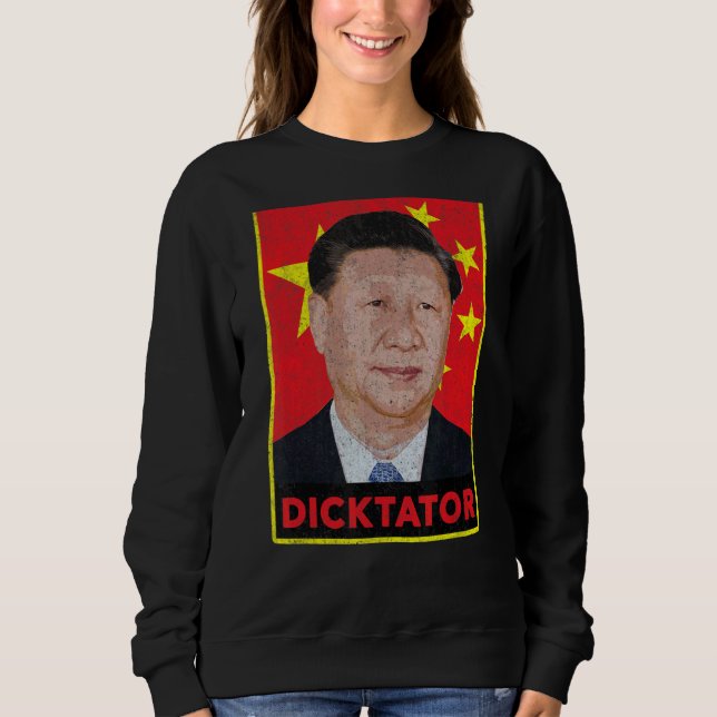 Camiseta Xi Jinping Dicktator Chinês Propaganda Comunista (Frente)