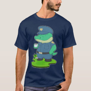 Camiseta Xícara de Café de Crocodilo