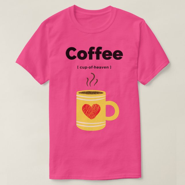 Camiseta Xícara De Café Do Céu 4 (Frente do Design)