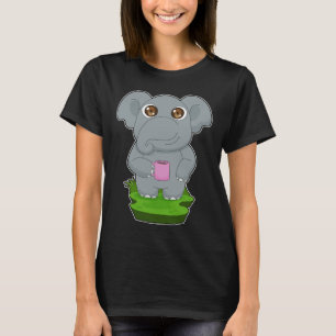 Camiseta Xícara de café elefante