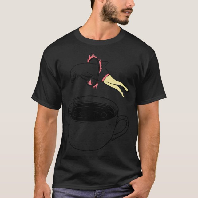 Camiseta Xícara de café quente (Frente)