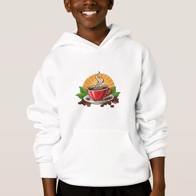 Camiseta Xícara de café vermelha (Frente)