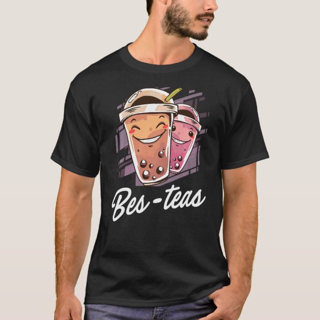Camiseta Xícara De Chá Drinker Tea Break Xícara De Besties  (Frente)