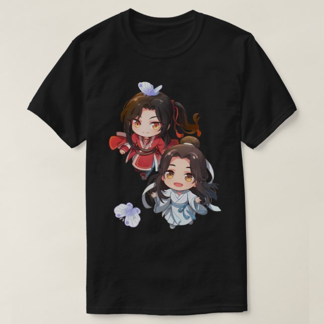 Camiseta xie lian e hua cheng oficiais do céu, abençoando c (Frente do Design)
