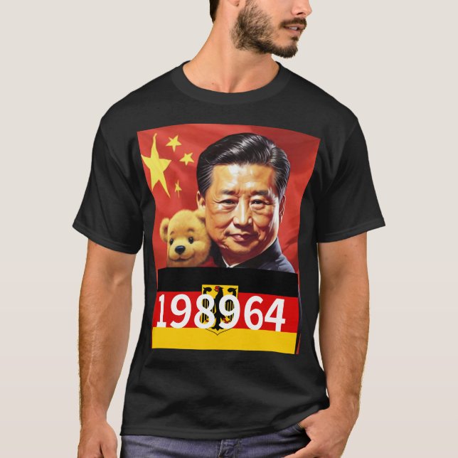 CAMISETA XIJINPING WINNIE POOH CHINA CCP 198964 ALEMÃO (Frente)