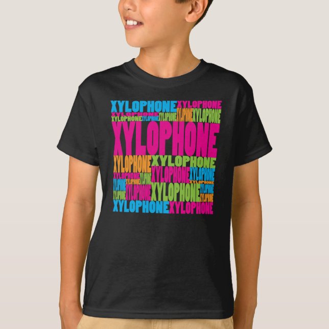 Camiseta Xilofone colorido (Frente)