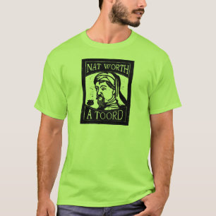 Camiseta Xilogravura de Geoffrey Chaucer, Não Vale um Farto