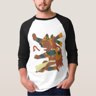 Camiseta Xiuhtecuthli - Mayan Aztec criador deus 01