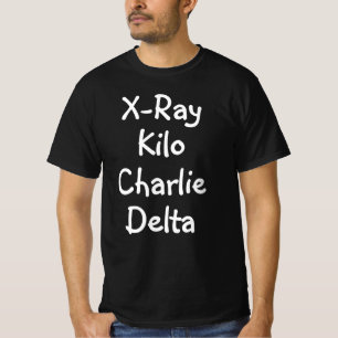 Camiseta XKCD Explicado Raio-X Quilo Charlie Delta Humor