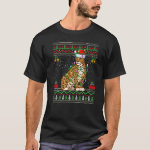 Camiseta Xmas acende Papais noeis feios de estilo doce Cris
