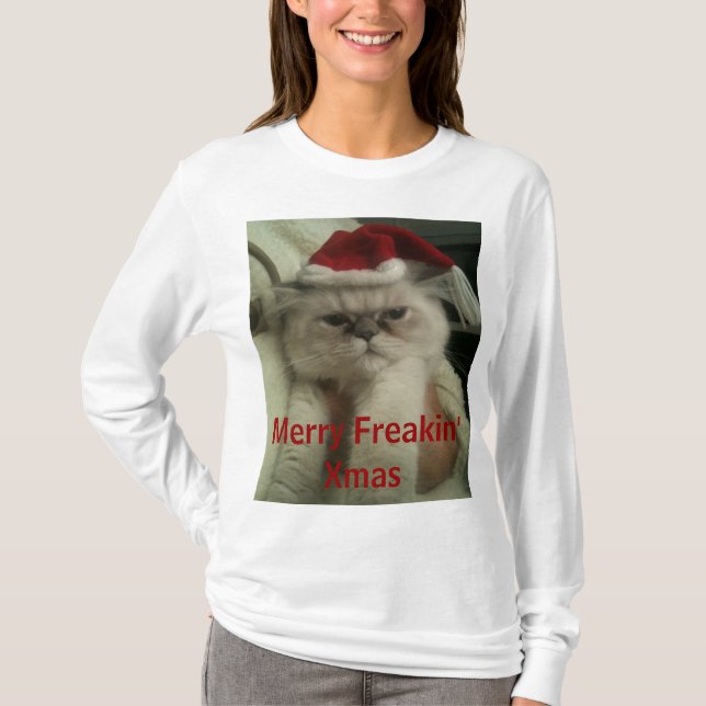 Camiseta Xmas alegre de Freakin (Frente)