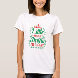 Camiseta Xmas Art Pequeno Senhor Jingle Todo O Caminho