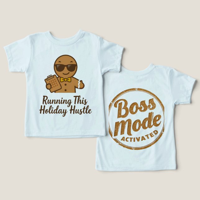 Camiseta XMAS Bella+Canvas Toddlers & Baby T‑Shirt (Design Frente e Verso)