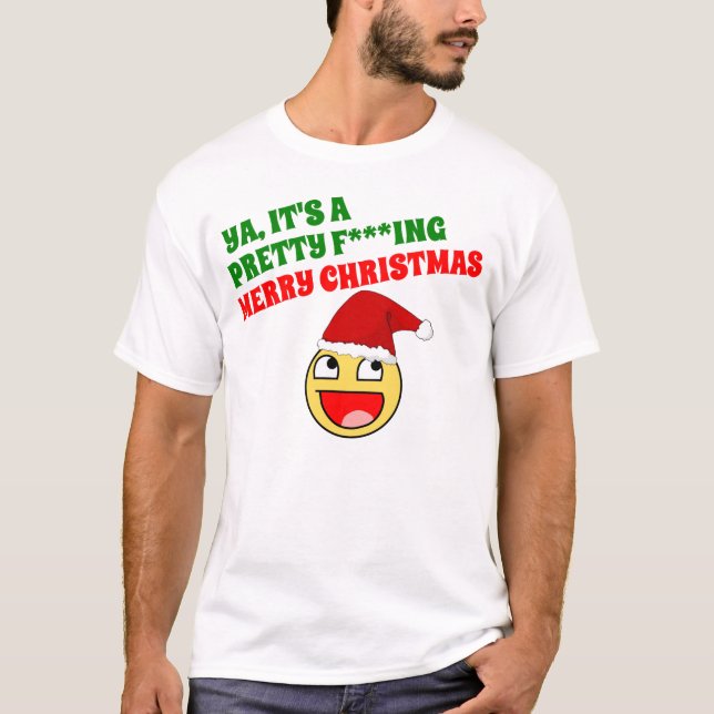 CAMISETA XMAS BONITO DA FELIZ DO FN (Frente)