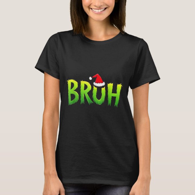 Camiseta Xmas Bruh Christmas Kids Teens Boys Funny Christma (Frente)