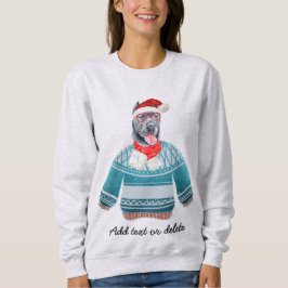 Camiseta Xmas Cane Corso Feio Cachorro de Natal Mãe