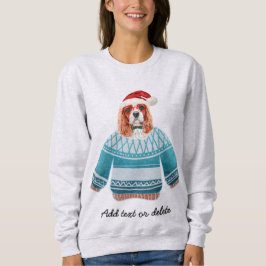 Camiseta Xmas Cavalier King Spaniel Cachorro Feio De Natal 