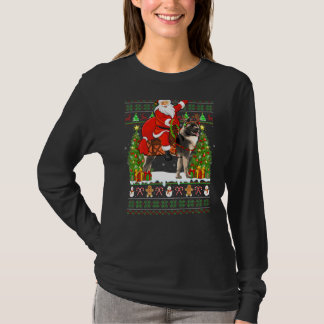 Camiseta Xmas Correspondendo Papais noeis Feios Andando em