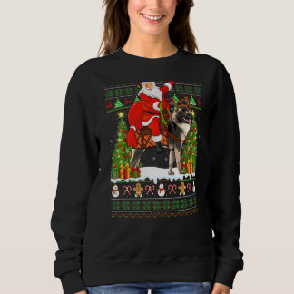 Camiseta Xmas Correspondendo Papais noeis Feios Andando em