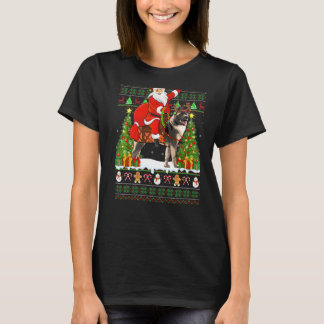 Camiseta Xmas Correspondendo Papais noeis Feios Andando em