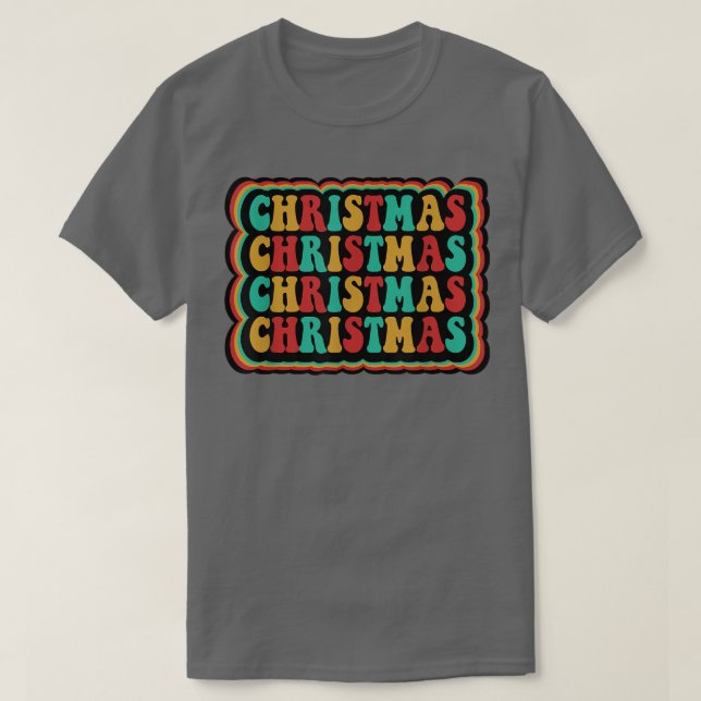 Camiseta Xmas de Feliz Natal Retroativo do x3kB na Família  (Frente do Design)