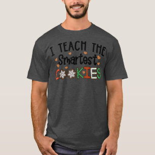 Camiseta Xmas Eu Ensino Os Cookies Mais Inteligentes Um Nat