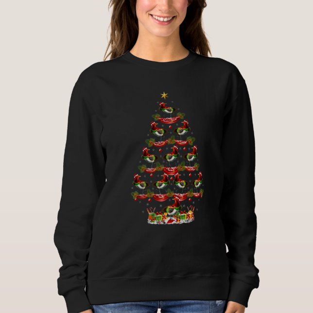 Camiseta Xmas Holiday Santa Birds Of Paradise Christmas Tre (Frente)