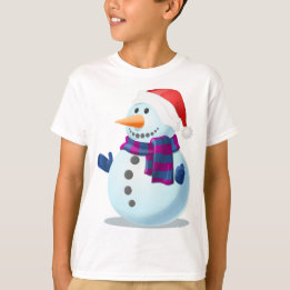 Camiseta Xmas Kids Sweatshirt-Snowman Design