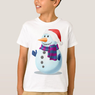 Camiseta Xmas Kids Sweatshirt-Snowman Design