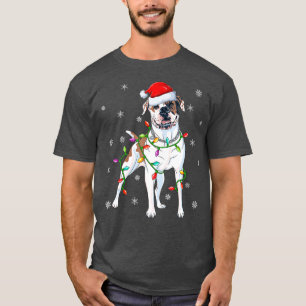 Camiseta Xmas Lighting Correspondente a Santa Hat American 