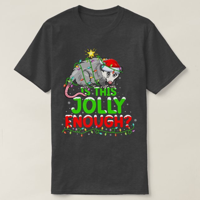 Camiseta Xmas Lighting É Jolly O Suficiente Para A Festa De (Frente do Design)