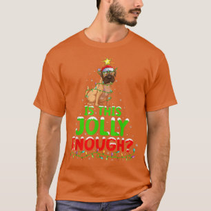 Camiseta Xmas Lighting É Jolly O Suficiente Para O Bulldog