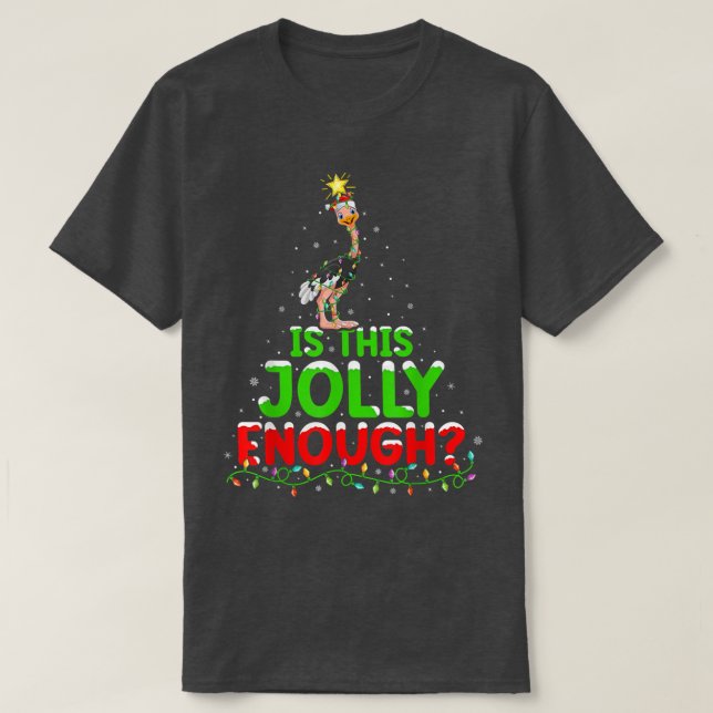 Camiseta Xmas Lighting É Um Jolly Suficiente Para O Natal D (Frente do Design)