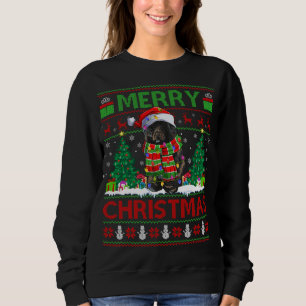 Camiseta Xmas Lighting Santa Hat Cão de Água Feia Português