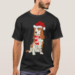 Camiseta Xmas Lighting Santa Hat Cocker Spaniel Christmas<br><div class="desc">Xmas Lighting Santa Hat Cocker Spaniel Christmas.</div>