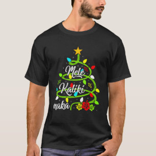 Camiseta Xmas Lights Mele Kalikimaka Tarte de Natal no Hava