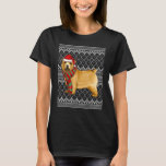 Camiseta Xmas Norwich Terrier Santa Claus Hat Ugly Christma<br><div class="desc">Xmas Norwich Terrier Santa Claus Que Natal Feio.</div>