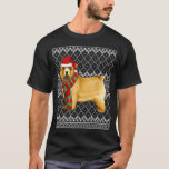 Camiseta Xmas Norwich Terrier Santa Claus Hat Ugly Christma<br><div class="desc">Xmas Norwich Terrier Santa Claus Hat Ugly Natal</div>